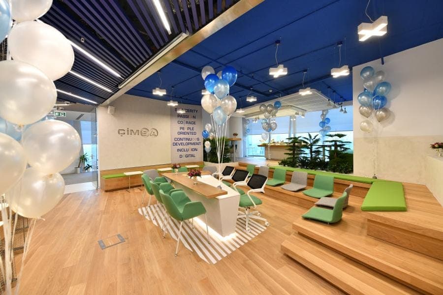 Çimsa Genel Müdürlük ofis katı ayna gergi tavan