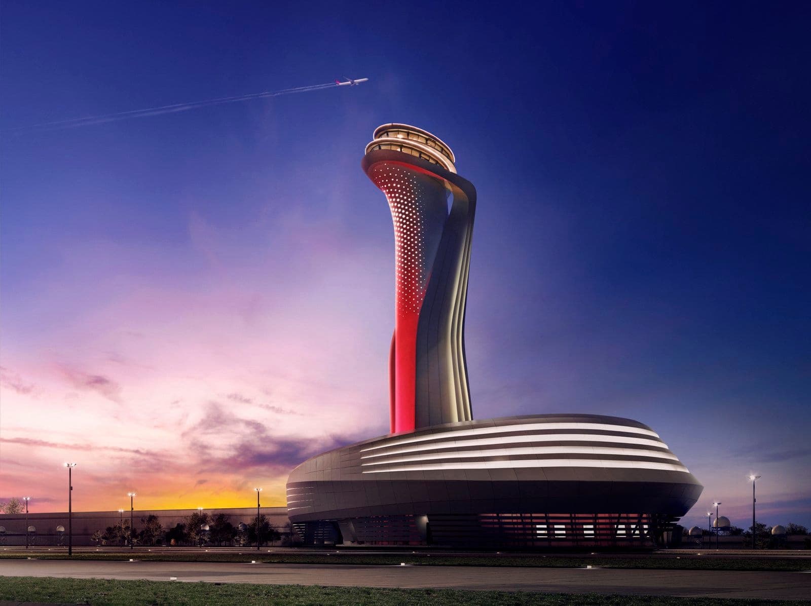 IGA İstanbul Havalimanı pasaport kontrol holü ayna gergi tavan