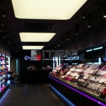 Flormar mağazası ışıklı gergi tavan aydınlatması