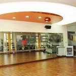 Spor salonu özel dairesel formlu translucent ve lake barisol gergi tavan uygulama