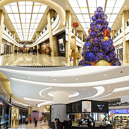 avm gergi tavan ve led uygulaması