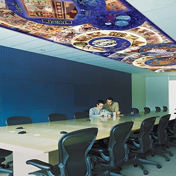 özel tasarım gergi tavan baskı görselleri