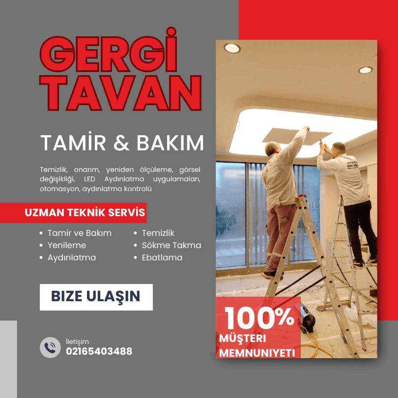 Gergi Tavan Tamir Bakım Servis